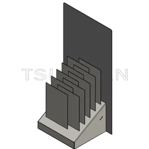 Wooden shelf display China exporter display stand floor display-WE015
