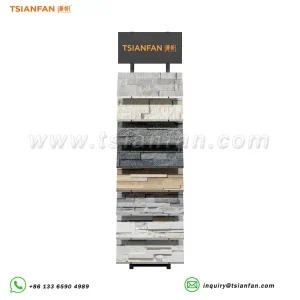 Fine sintered stone cultural stone vertical display stand for sale-SW117