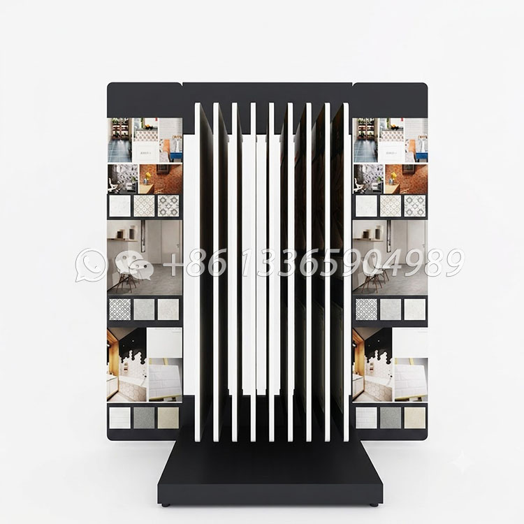 turning page ceramic tile stone display stand-cf2074