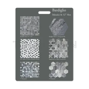 Shopping mall custom Mosaic tile stone sample display rack display PF005-68