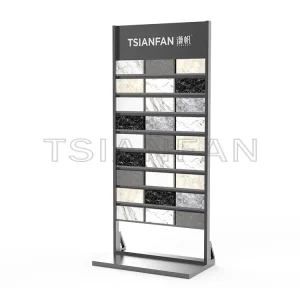 Exhibition hall quartz granite tile sample natural stone high quality Metal display flooring stand cd107