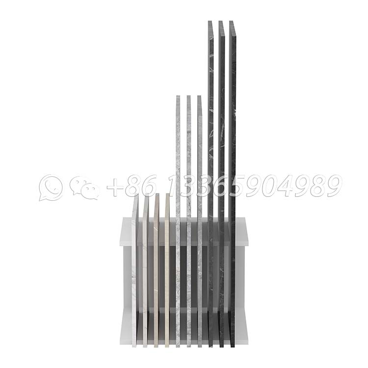 slotted sample stone display stand tile display props-CE933 - Image 4