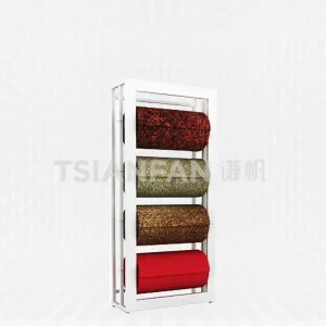 new grocery store carpet rug display rack,rolling carpet rack-cj2008
