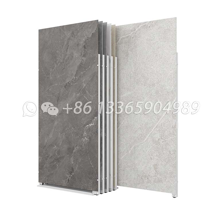 Large Stone Tile Slab Push-Pull Sliding Displays-CT003