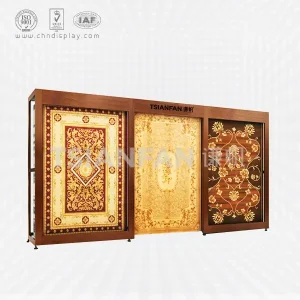 hot new products for of wood carpet rack/rug display rack for wholesale,pull-out displays-ct2005