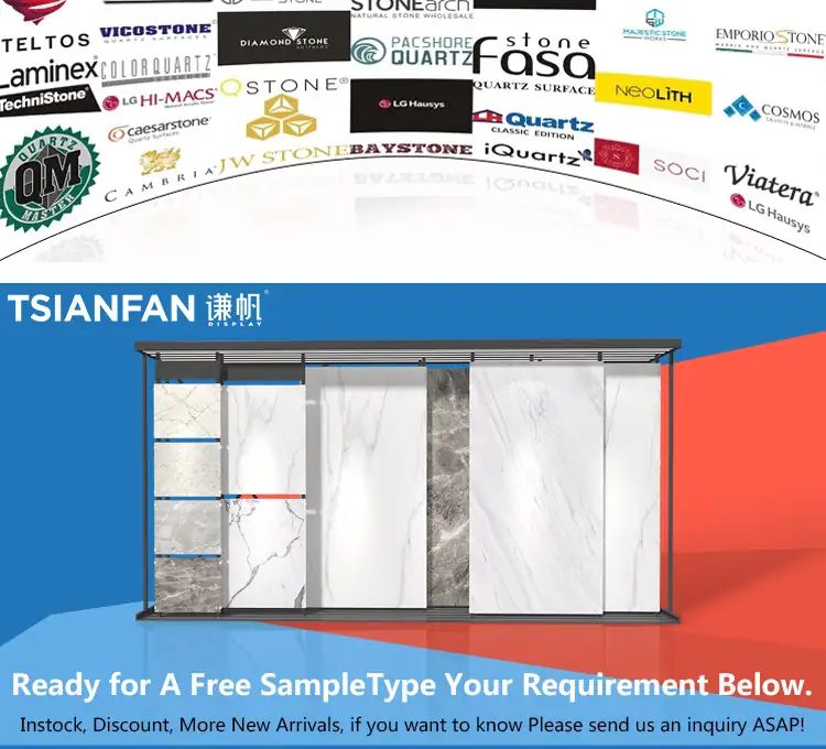 Heavy-duty tile display rack with sliding panels