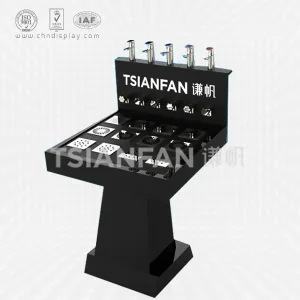 floor standing grey metal floor drain display rack-fd2007
