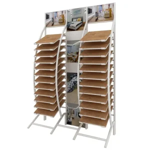 Custom Metal PVC Floor and Wood Flooring Tile Display Rack for Marketing WL1025-2
