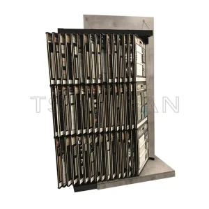 Custom flip mosaic tile sample metal display rack-MF015