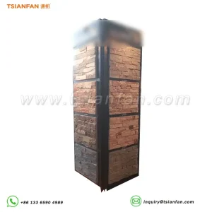 four-sided cultured stone display rack ml041