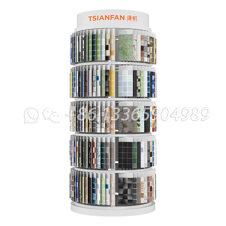 Mosaic tile ceramic marble stone sample steel gridding roller skating display stand ML088