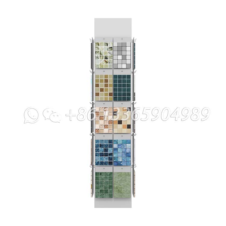 New Design Mosaic stone sample steel floor stand display stand ML090 - Image 4