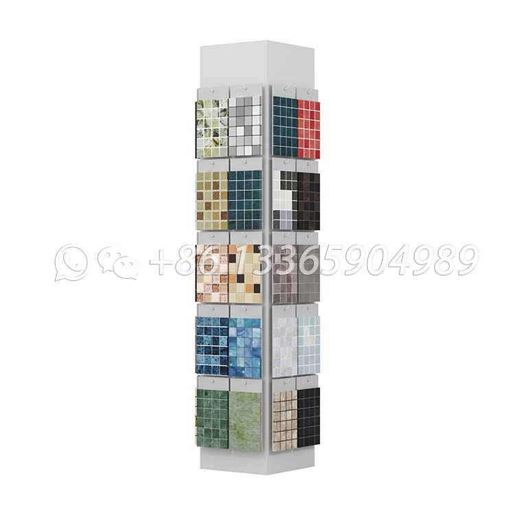 New Design Mosaic stone sample steel floor stand display stand ML090 - Image 6