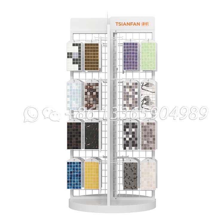 mosaic display stand tiles showroom design-MZ010