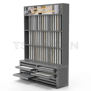 Wholesale quartz stone sample push-pull floor combination rack-SG004