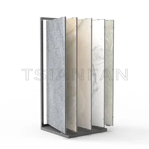 Wholesale Marble Artificial Stone Sample Turning Page Display Rack -SG1008