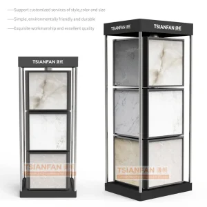 rotatable stone showroom display ideas sample display cabinet Supplier-SG1012