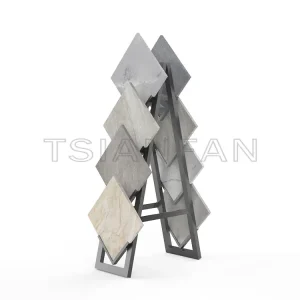 Cheap New Design Wholesale Waterfall Quartz Stone Compact Display Stand-SG909