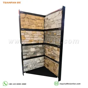 Outdoor cultural stone large floor stand surrounded by natural stone slabs
