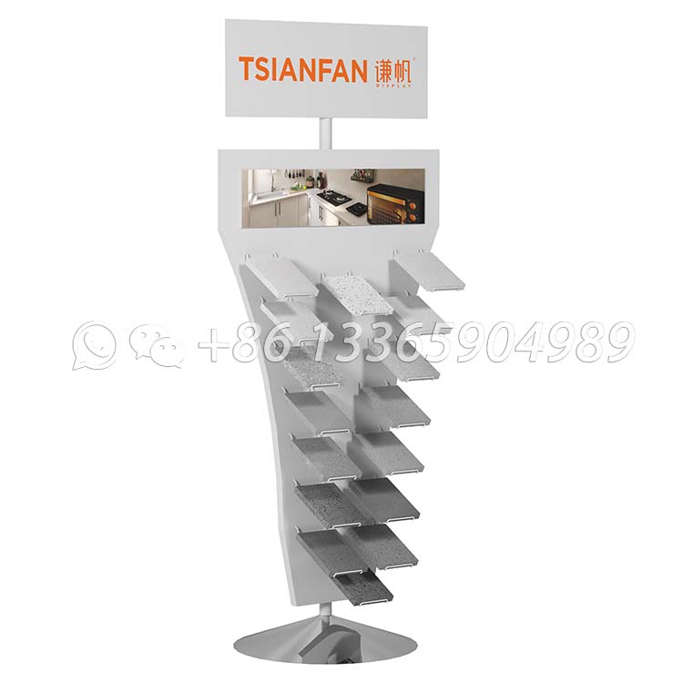 Simple Tile Display Rack Showroom Display Stand-SRL009