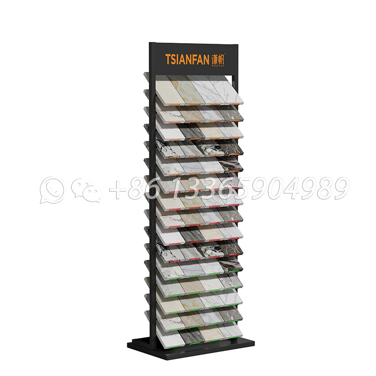 granite stone floor display tower natural outdoor stone display unit - SRL018-z
