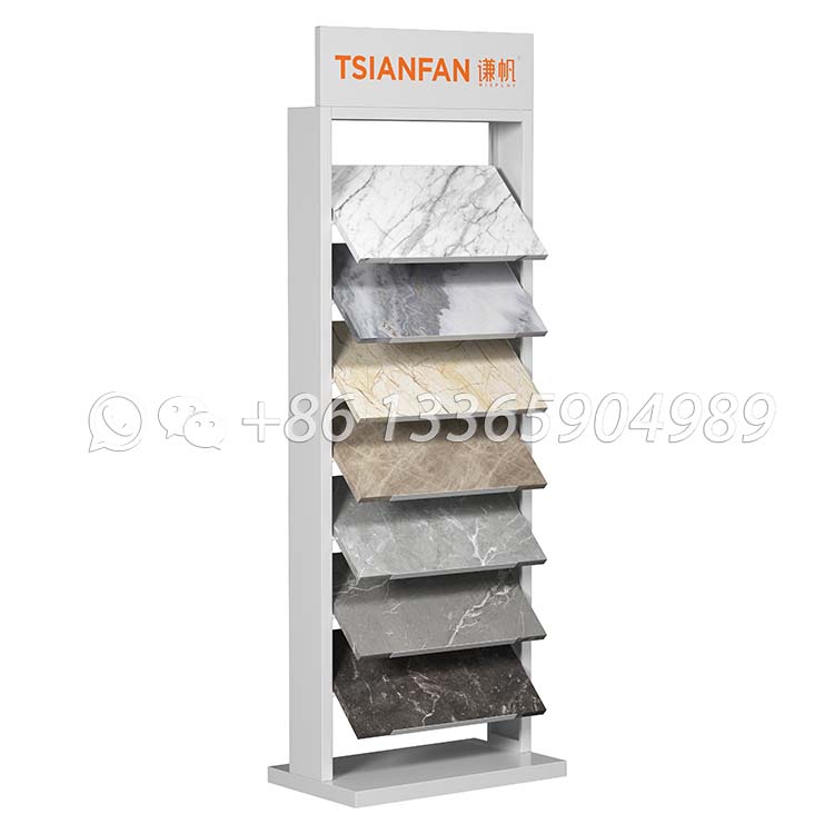 outdoor paving stone display rack small stone display stand-SRL139