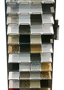 granite stone floor stand premium quality stone display rack for showroom-SRL125