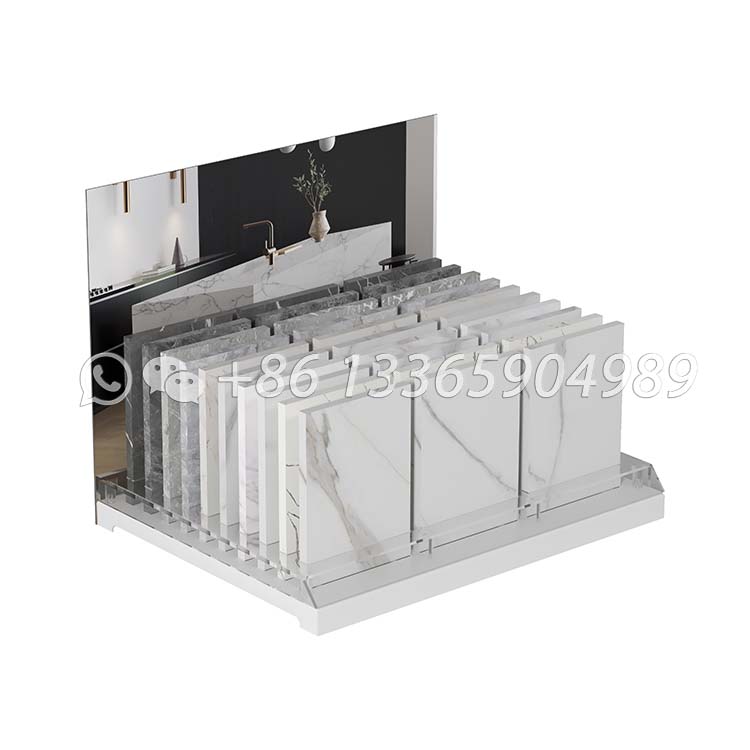 ceramic tile display stand paver display for outdoor stone-SRT031