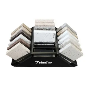 artificial quartz stone samples a-shaped display rack-srt065