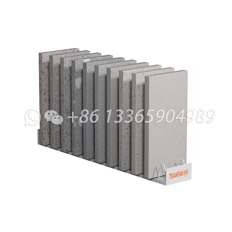 exhibition display racks granite sample display stands-SRT504