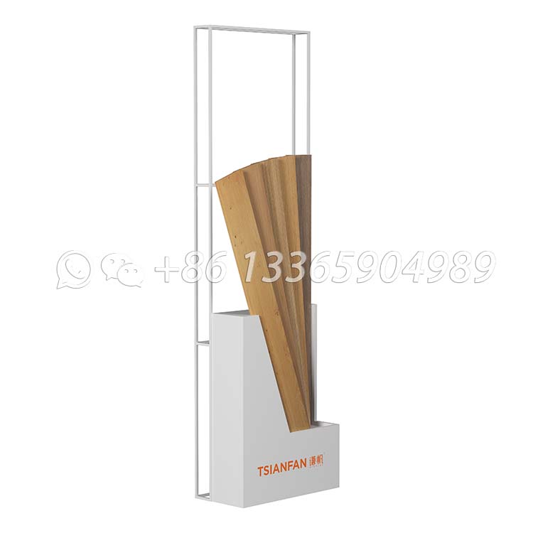 wood flooring slot display stand metal display rack-WE046