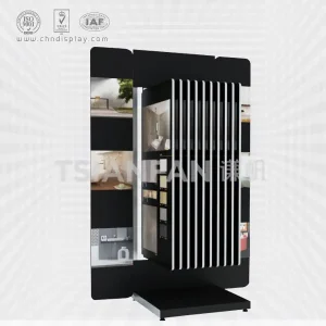 explosive wing marble sample display stand, marble tile floor display stand-wf2052