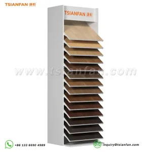 Vertical Hardwood Display Rack Wood Floor Display Stand-WL029