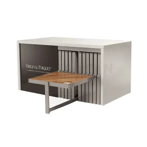 custom wood laminate flooring display stand-WT202