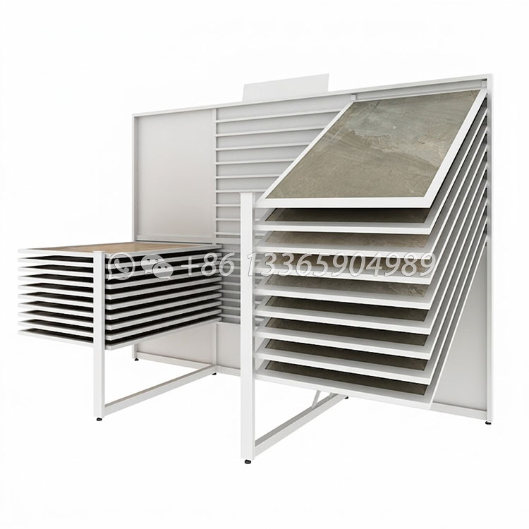 combination horizontal side ceramic tile display shelf-cx2022
