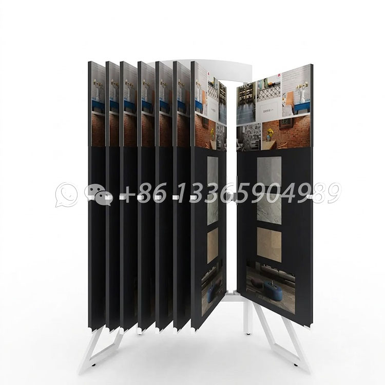 turning page ceramic tile display rack-cf2072