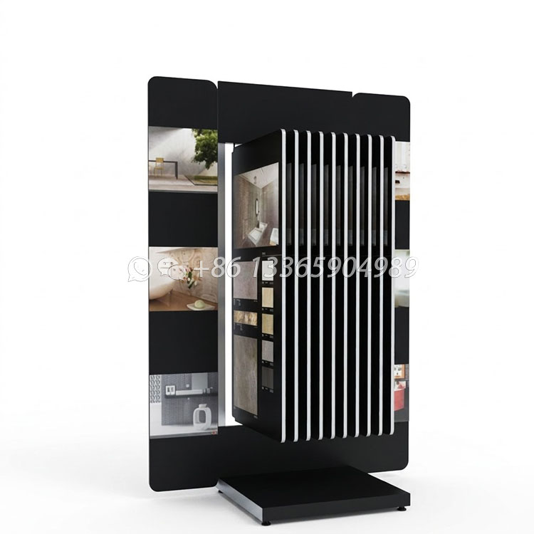 explosive wing marble sample display stand, marble tile floor display stand-wf2052
