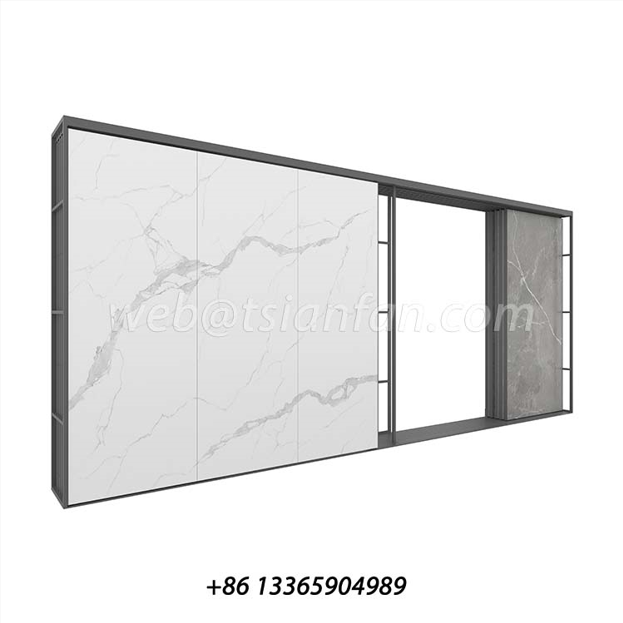 Large Stone Tile Slab Push-Pull Sliding Displays-SG601