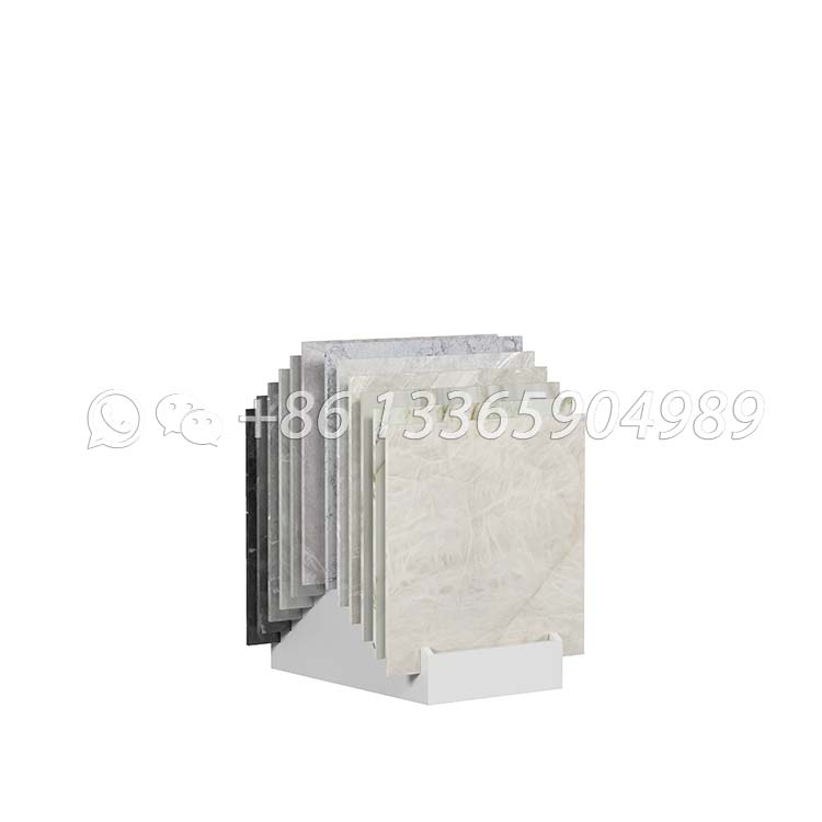 porcelain tile simple display rack waterfall display stand-CE948