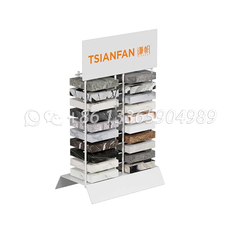 Customized granite countertop white marble vertical stand-SRT010