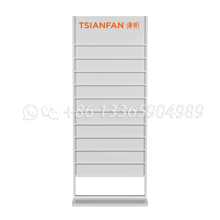 Exhibition hall quartz granite tile sample natural stone high quality Metal display flooring stand cd107 - Image 5
