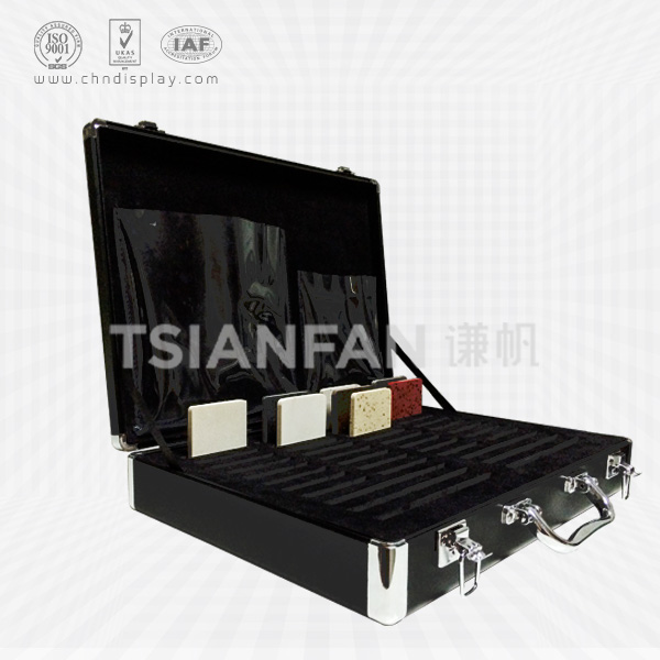 black stone samples suitcase, trade fairs customized products-px2019