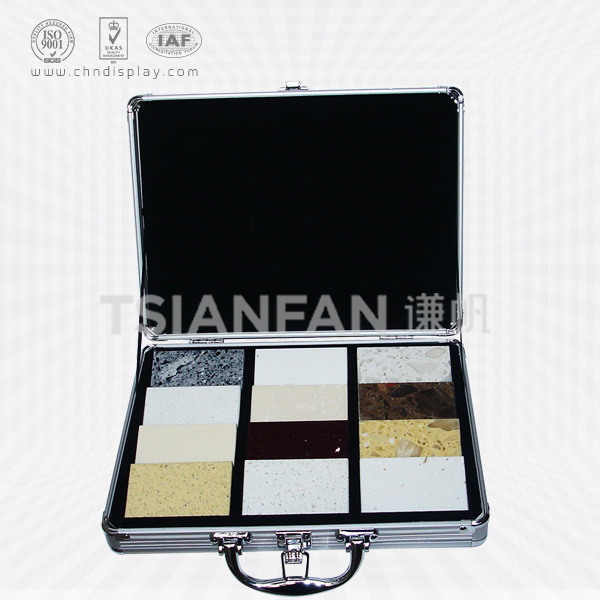 quartz stone aluminum suitcase, eva mat-px2011