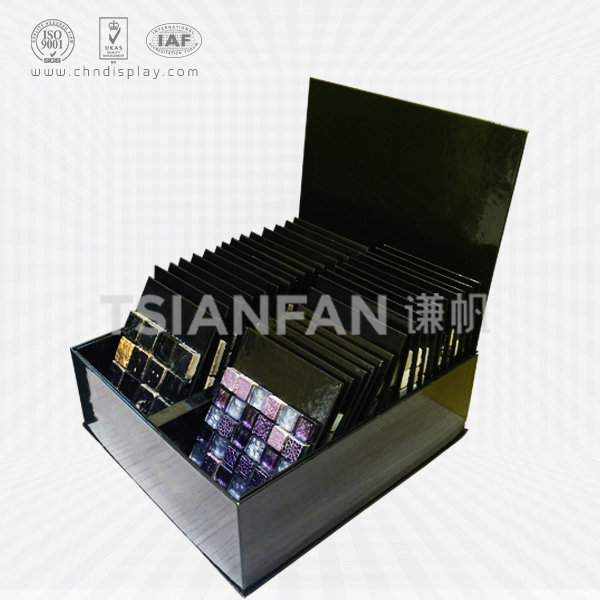 paper mosaic stone sample display boxes,desktop display-pb2078