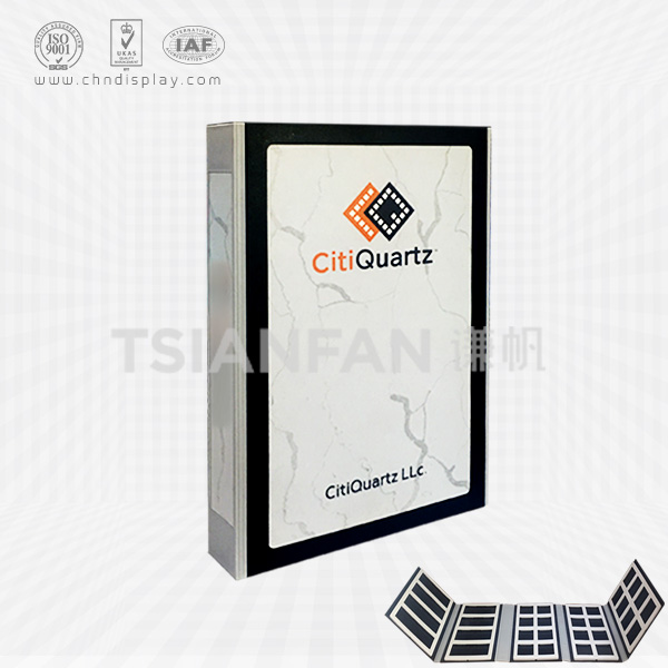 5 pages plastic quartz stone sample folder brochure-py2013