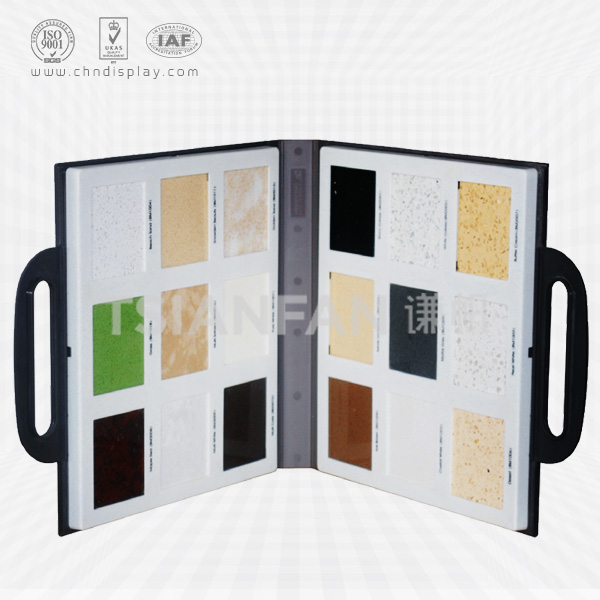 2 pages plastic quartz hand-held sample folder-py2007