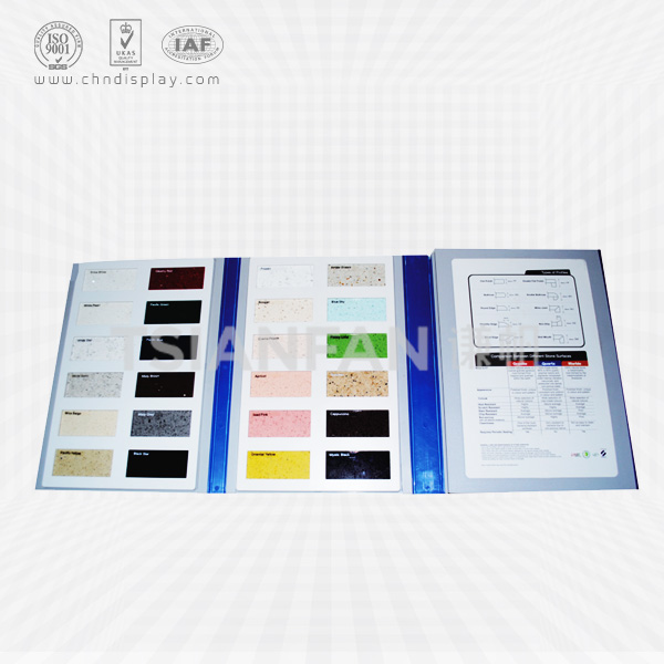 4 pages plastic quartz sample folder-py2003