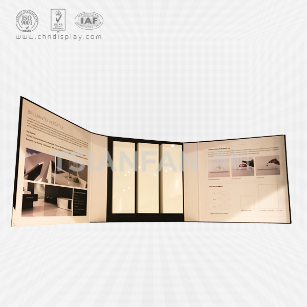 3 pages artificial stone paper sample binder-pp-eva-2057