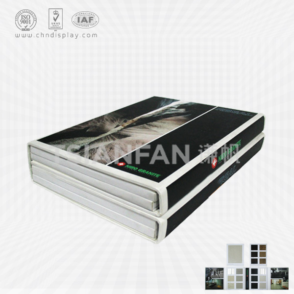 4 pages quartz stone paper sample book-pp-eva-2033