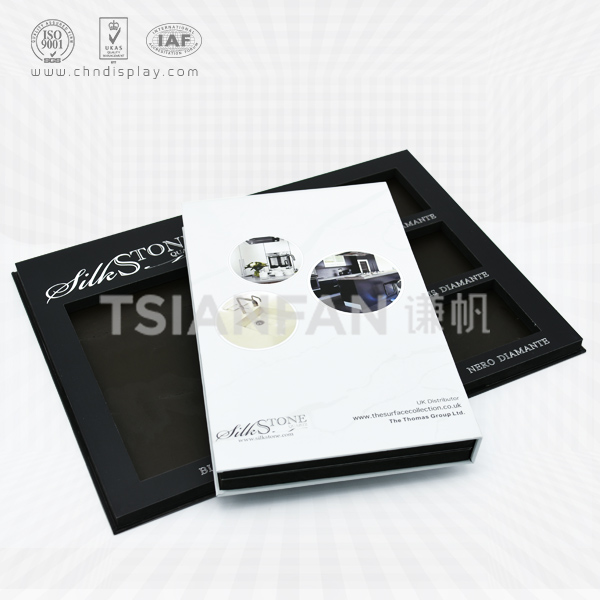 2 pages quartz stone paper sample book-pp-eva-2001